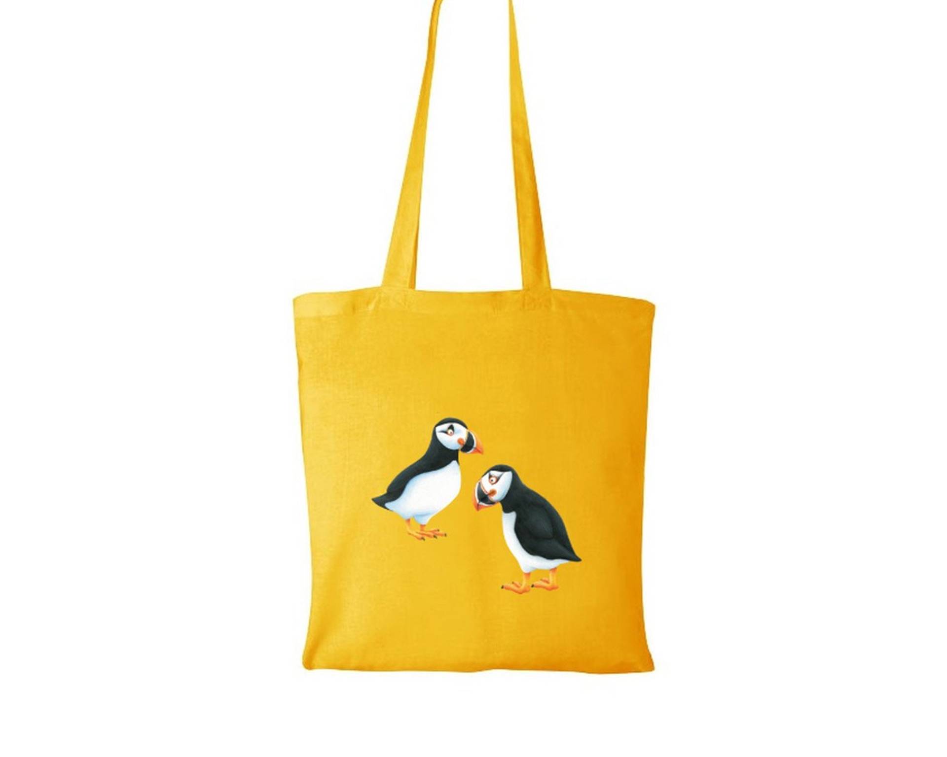 Baumwolltasche Mit Den Lustigen Papageitauchern Baumwolltasche Mit Den Lustigen Papageitauchern von CorinnaArauner