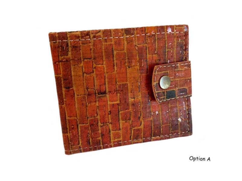 Kork-Geldbörse Für Vegan Geldbörse, Eco-Friendly Tasche Wallet, Einzigartige Geldbörsen Männer, Vegan-Geschenke Ihn von CorkCraftsClay