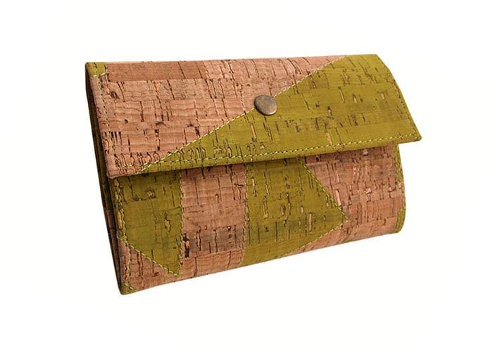 Vegane Brieftaschen Für Frauen, Grüne Kork-Brieftasche, Kartenhalter-Geldbörse, Handgefertigte Brieftasche Sie von CorkCraftsClay