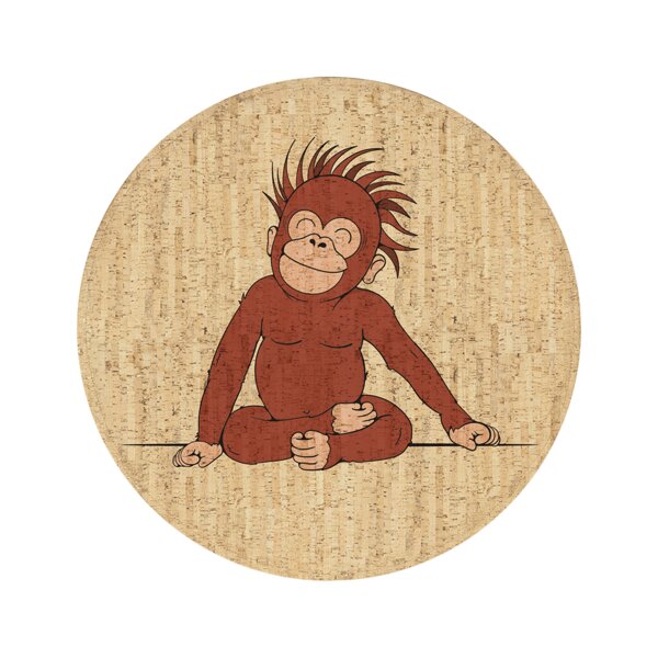 Corkando Kinderteppich "Charlie der Affe" von Corkando