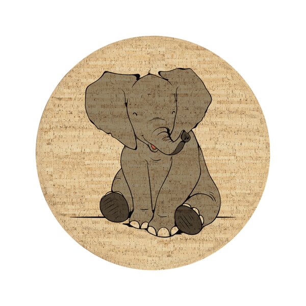 Corkando Kinderteppich "Noah der Elefant" von Corkando