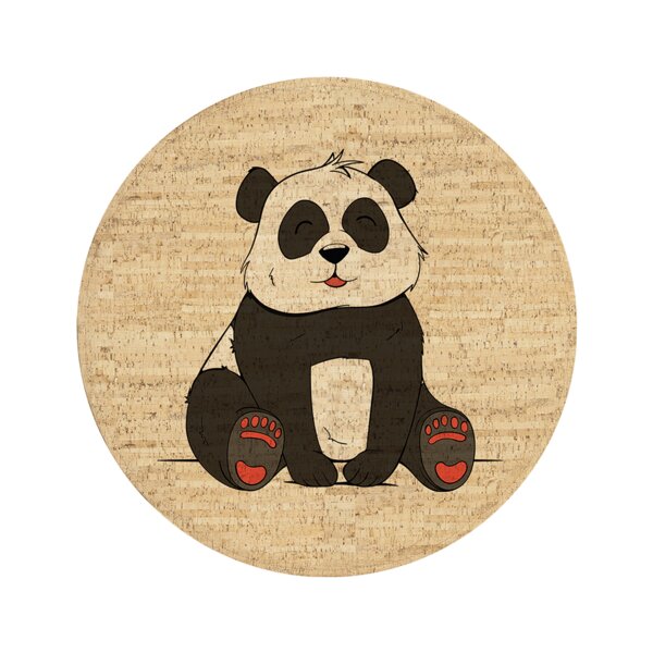 Corkando Kinderteppich "Yuki der Panda" von Corkando