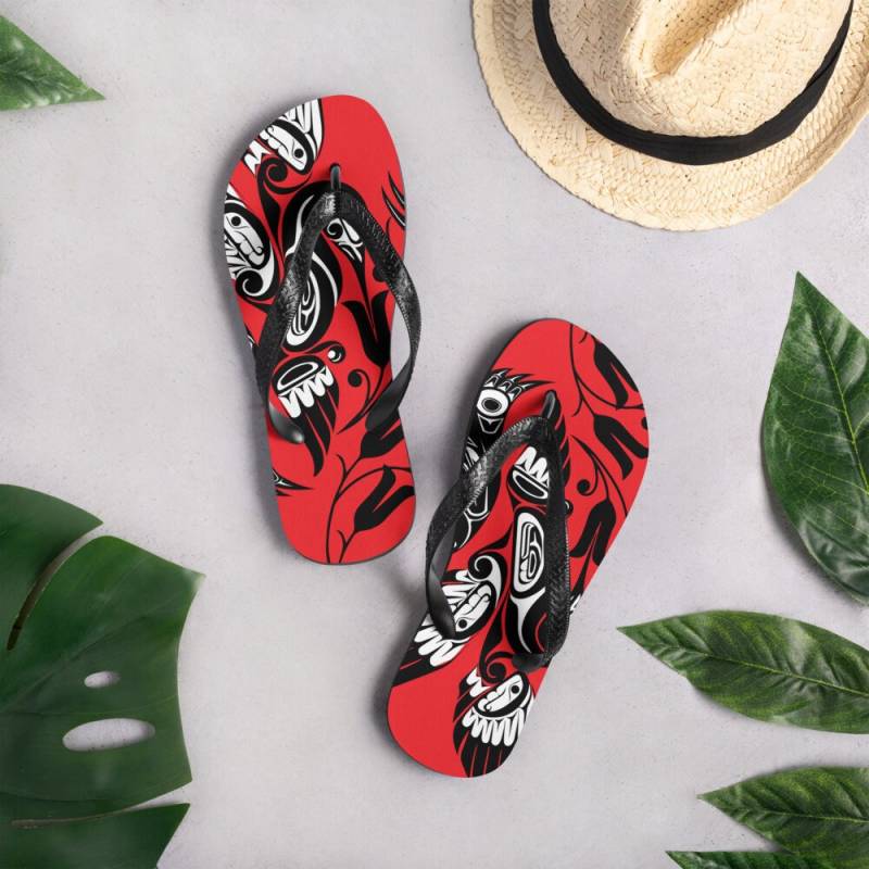 Alaska Native Inspirierte Flip-Flops von CorksandClovers