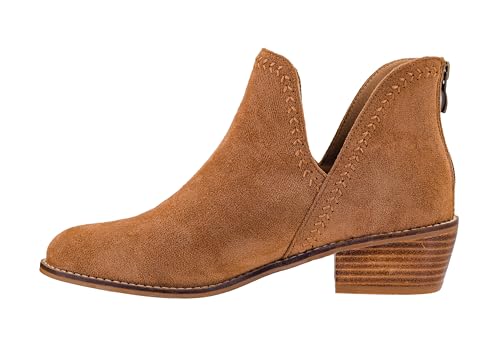 Corkys Footwear Bluffin Bootie, stilvolle Stiefelette mit gepolsterten Einlegesohlen für den ganzen Tag, durchgehender Fersenreißverschluss für einfaches An- und Ausziehen, Nähte entlang des von Corkys Footwear