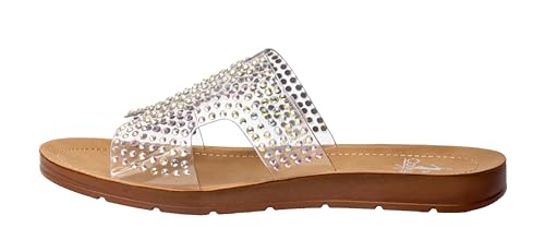 Corkys Footwear Bogalusa Damen-Sandalen, Transparent, 39 EU von Corkys Footwear