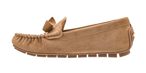 Corkys Footwear Damen Driving Miss Daisy Driving Loafer/Mokassin, ein klassischer Slip-On mit Schleifenknoten, gepolsterter Innensohle und strapazierfähiger Gummi-Außensohle für ganztägigen Komfort von Corkys Footwear