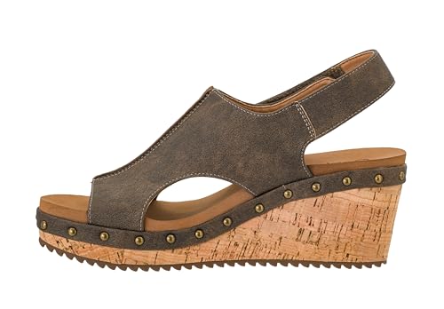 Corkys Footwear Damenkeile – mit EVA-Schaumstoff-gepolsterten Einlegesohlen, einem 6,3 cm Absatz, leicht für den ganzen Tag, einfaches An- und Ausziehen mit Klettverschluss, Schokolade, 37.5 EU Corkys Footwear Damenkeile – mit EVA-Schaumstoff-gepolsterten Einlegesohlen, einem 6,3 cm Absatz, leicht für den ganzen Tag, einfaches An- und Ausziehen mit Klettverschluss, Schokolade, 37.5 EU von Corkys Footwear