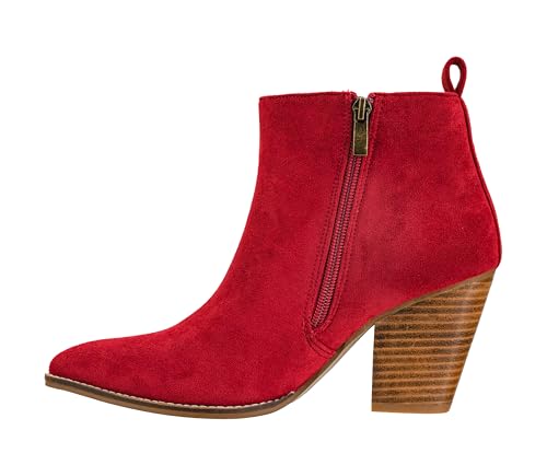 Corkys Footwear Hey Girl Damen-Stiefelette mit hohem Standard, 8,9 cm Absatz, mit zwei funktionalen seitlichen Reißverschlüssen und einer leicht gepolsterten EVA-Einlegesohle für ganztägigen Komfort von Corkys Footwear