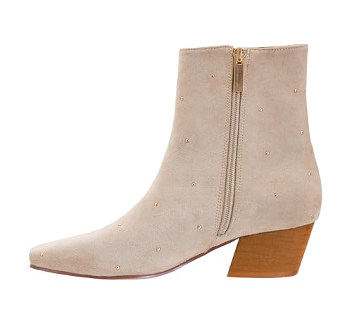 Corkys Footwear Solch a Tease Damen-Stiefeletten – mit schickem 3,8 cm Absatz, durchgehendem seitlichem Reißverschluss, gepolsterten EVA-Einlegesohlen, einem dezenten Nietenobermaterial, perfekt zum von Corkys Footwear