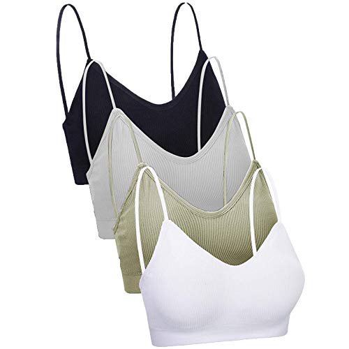 Corlidea Damen Seamless Sport BH Ohne Buegel Push up Yoga Sports BH Bra Top Set Fur Fitnesstraining Polsterung von Corlidea