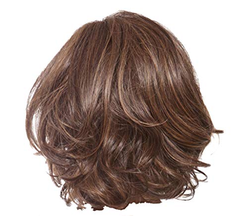 Perücke Damen, Perücke Kurz Lange Gewellte Perücken Lace Front Wig Human Hair, Perücke Damen Echthaar Synthetische Natürliche Lockige Hitzebeständige Faser Täglichen Gebrauch Perücke von Corlidea