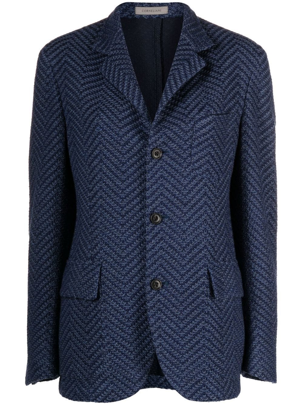 Corneliani Gestricktes Sakko - Blau von Corneliani