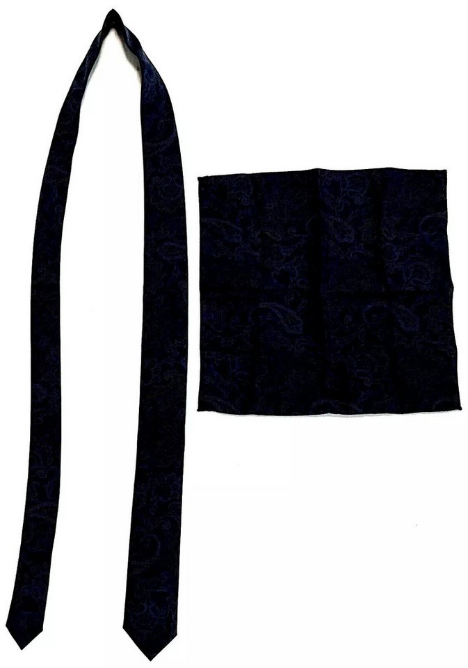 Corneliani Krawatte CC Corneliani Collection Herren krawatten und Einstecktuch Set. Paisley Muster von Corneliani