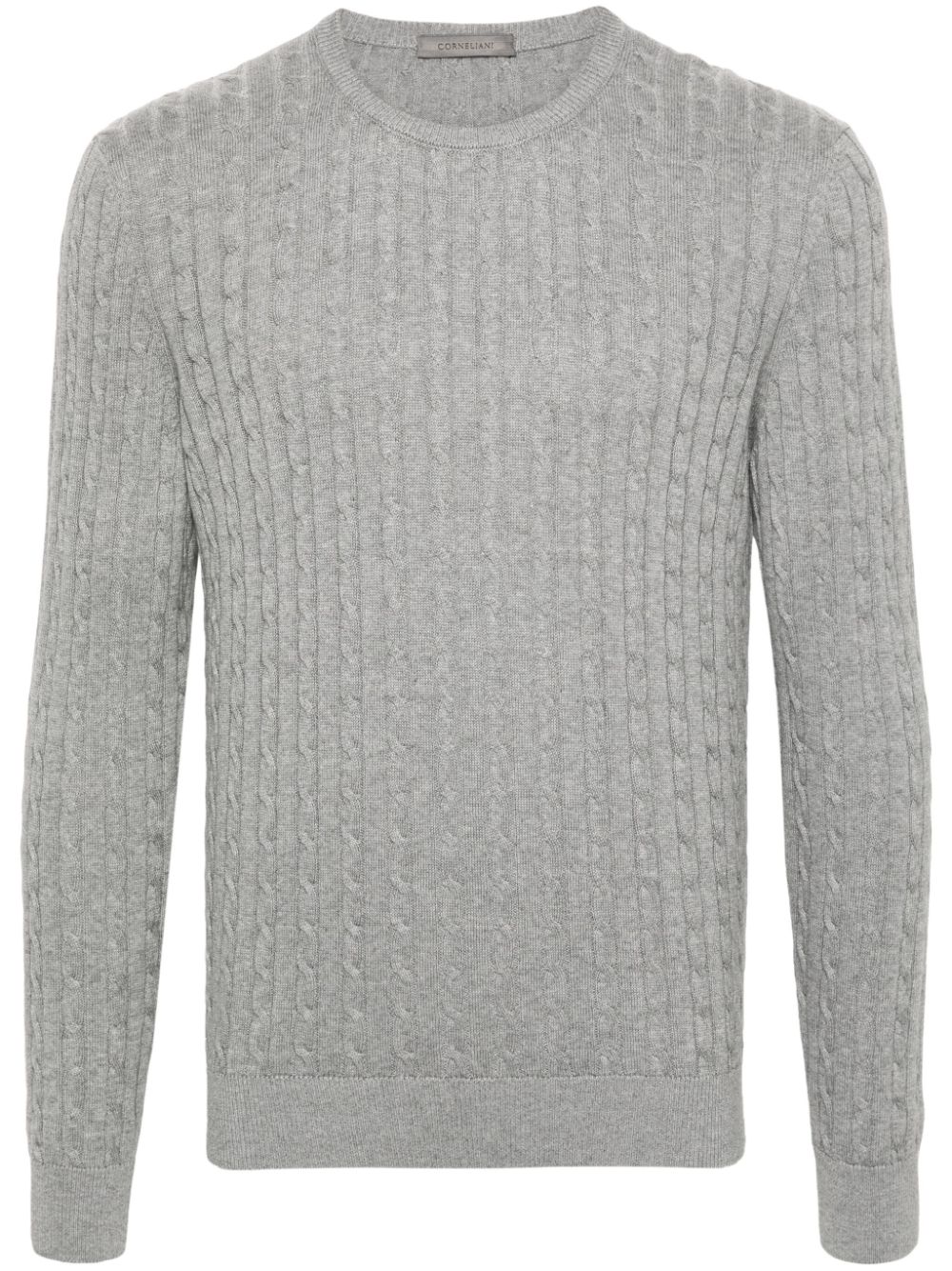 Corneliani Pullover mit Zopfmuster - Grau von Corneliani