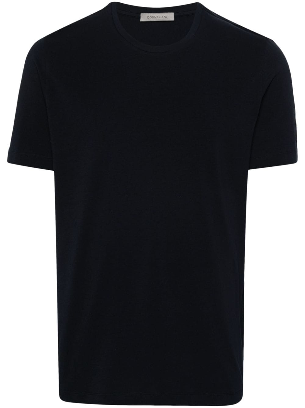 Corneliani T-Shirt mit Logo-Patch - Blau von Corneliani