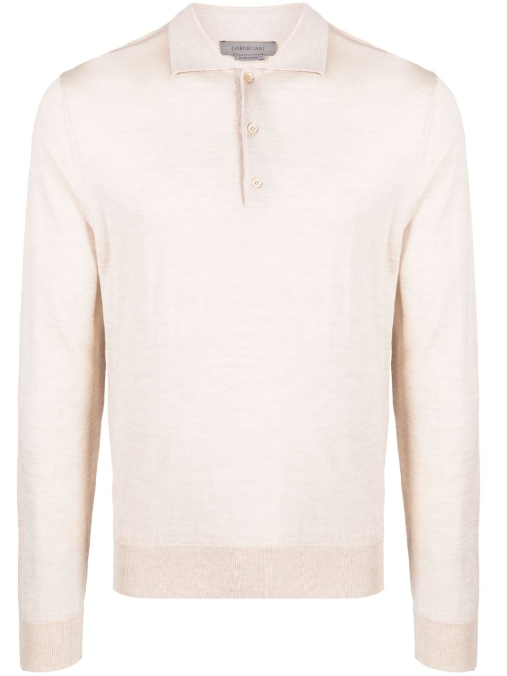 Corneliani Fein gestricktes Poloshirt - Nude von Corneliani