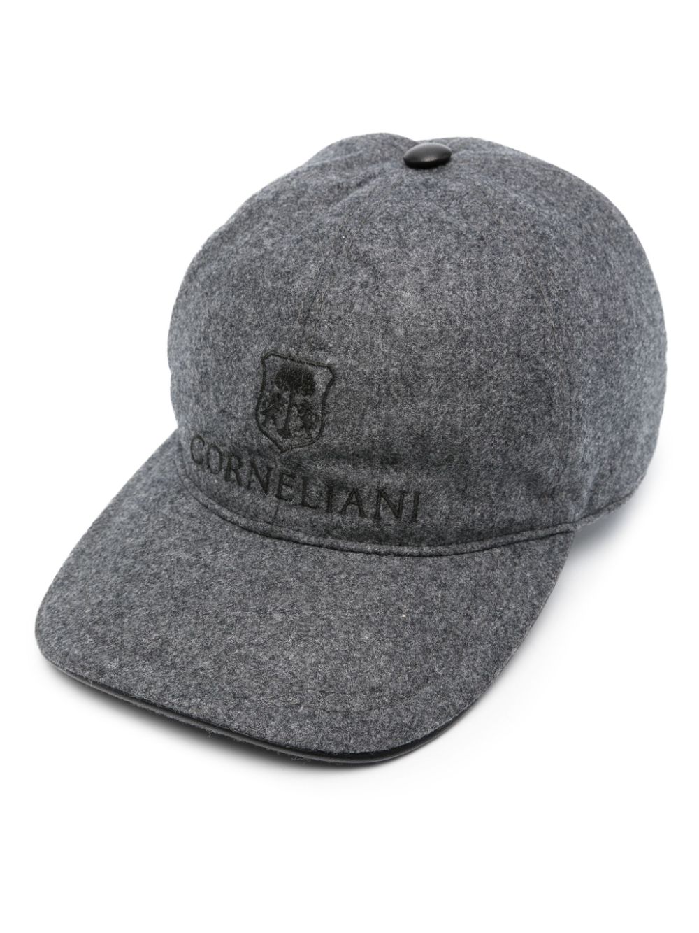 Corneliani Baseballkappe mit Logo-Stickerei - Grau von Corneliani