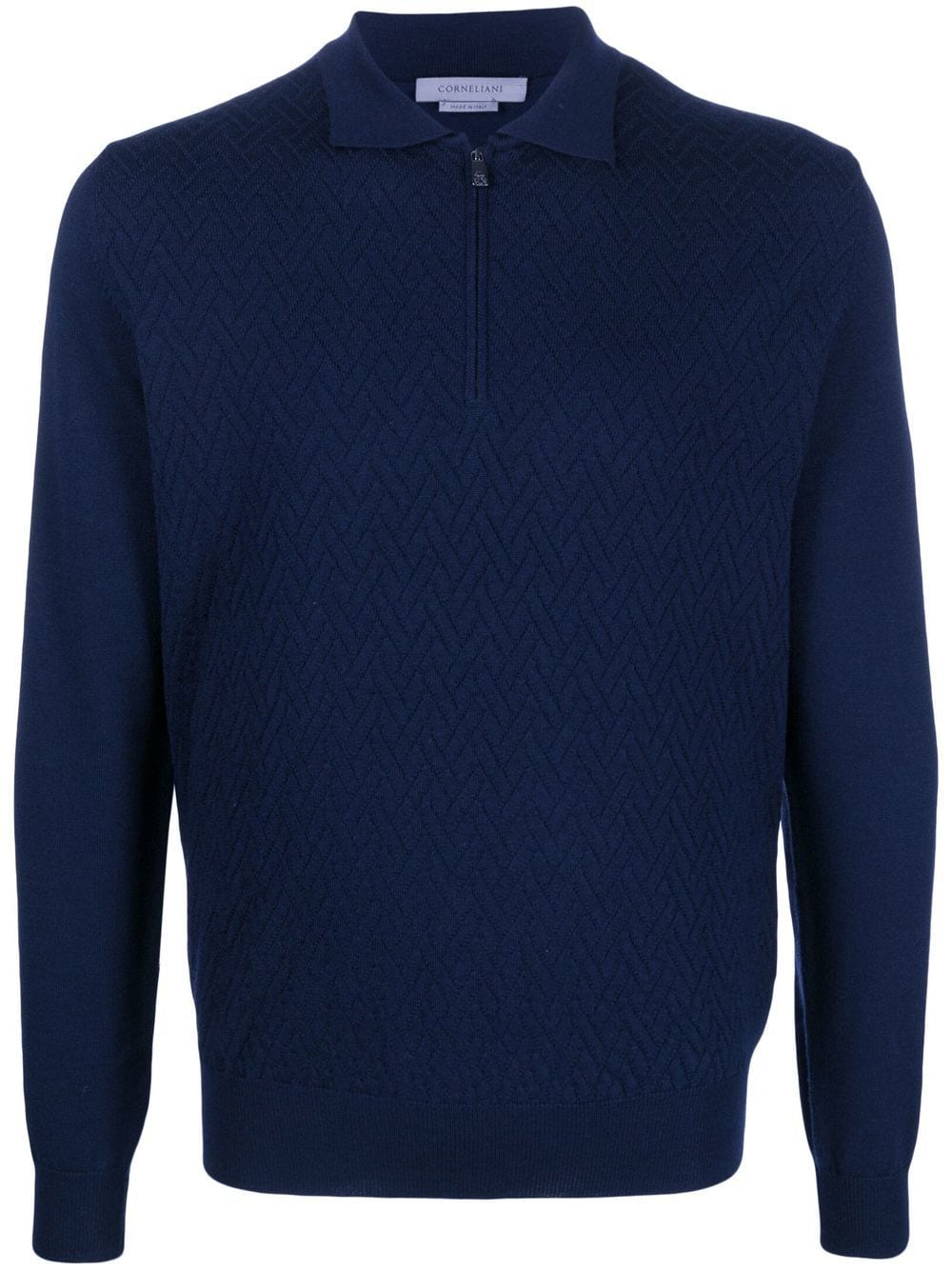 Corneliani Pullover mit Polokragen - Blau von Corneliani