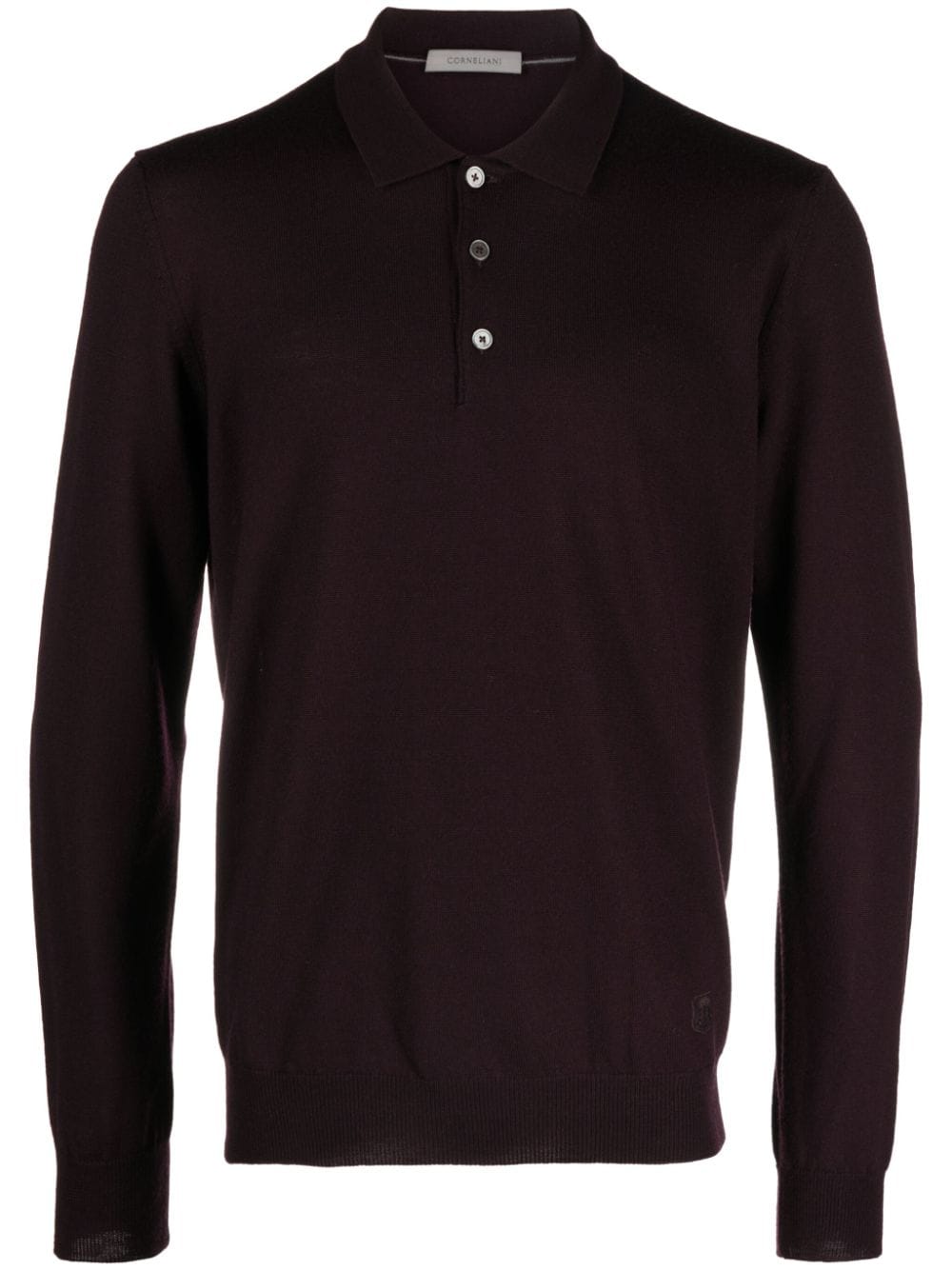 Corneliani Langärmeliges Poloshirt - Violett von Corneliani