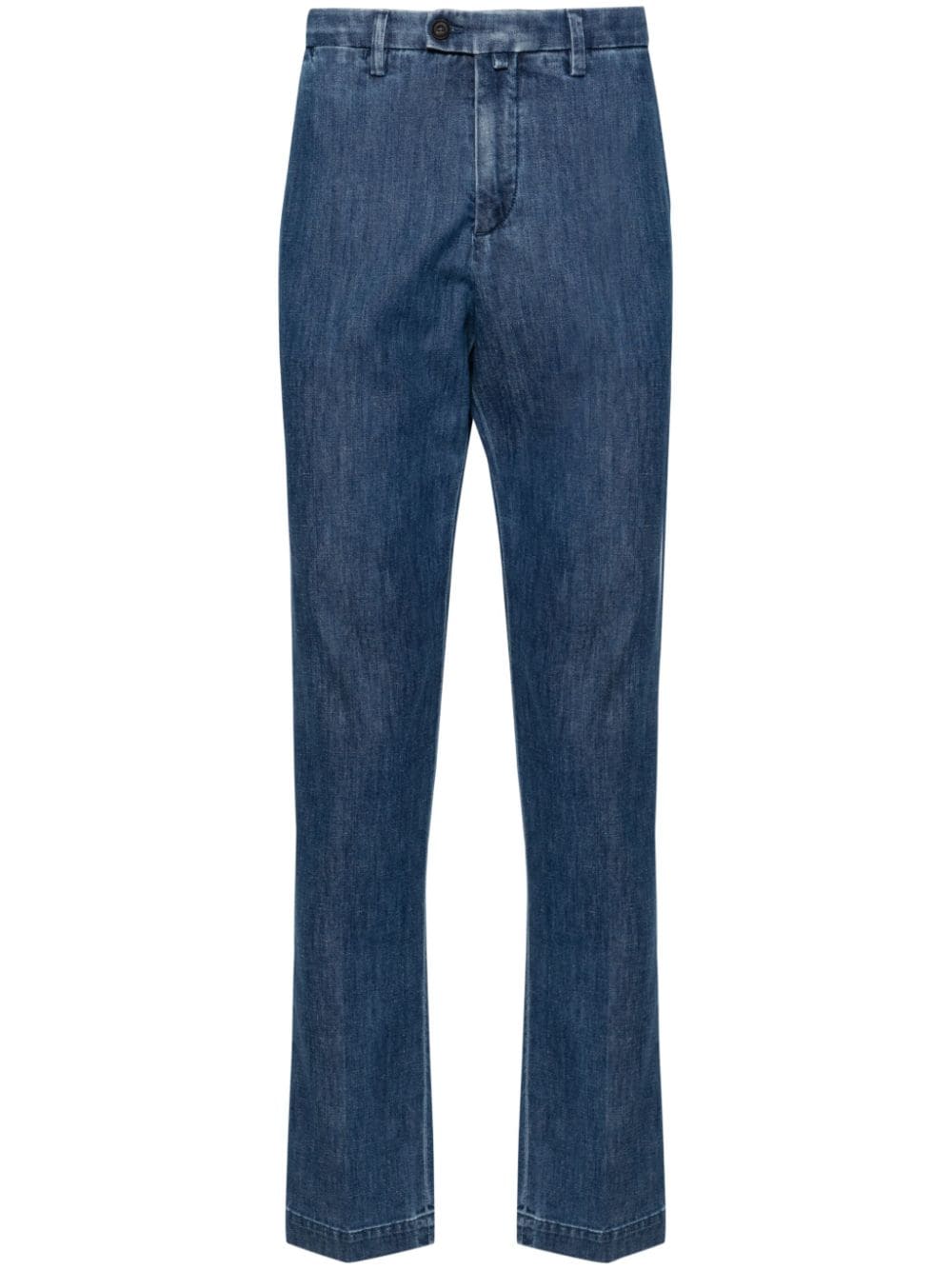 Corneliani Halbhohe Tapered-Jeans - Blau von Corneliani