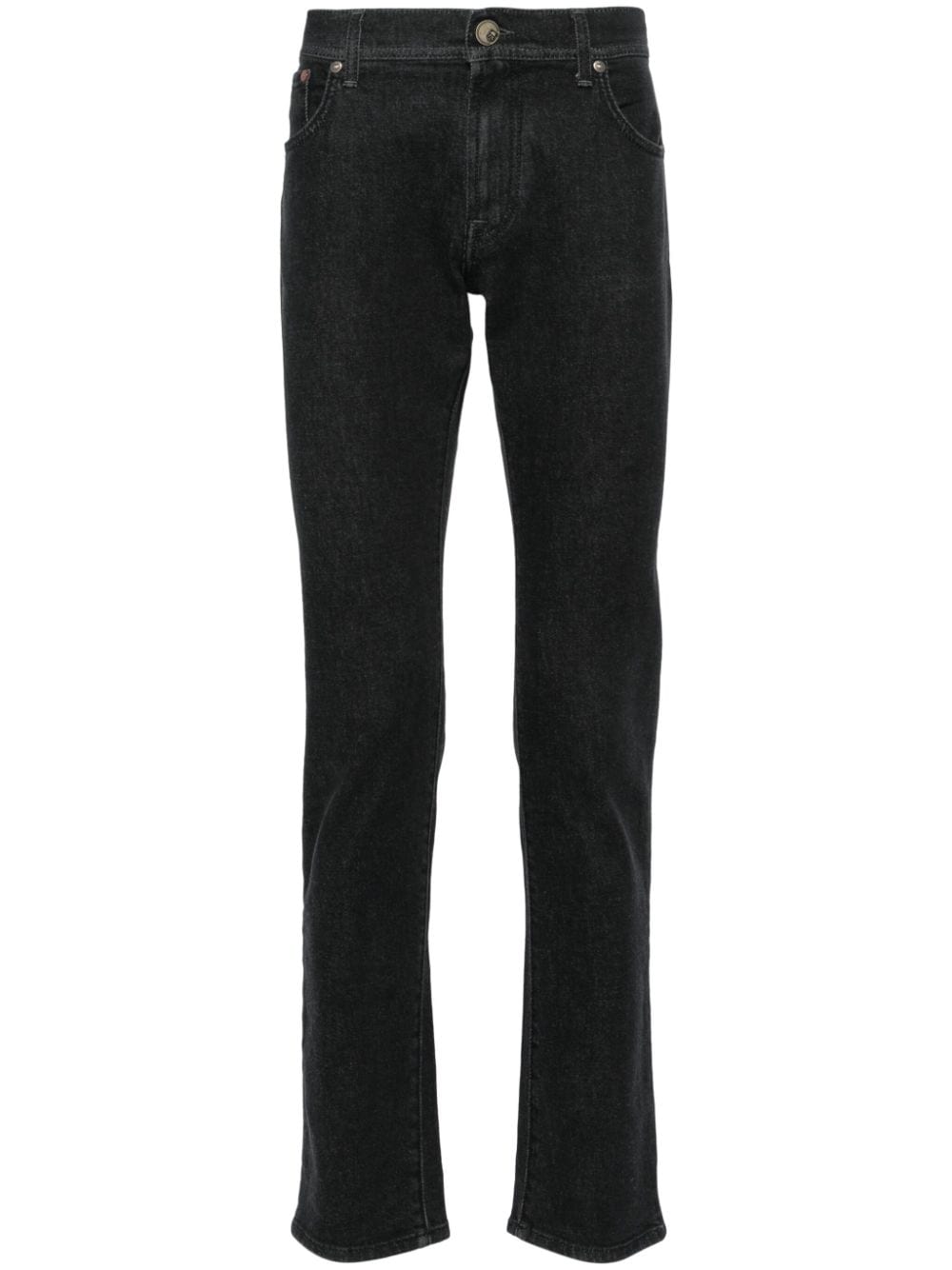 Corneliani Halbhohe Tapered-Jeans - Grau von Corneliani