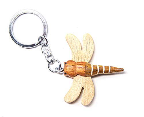 Schlüsselanhänger aus Holz - Libelle von Cornelißen