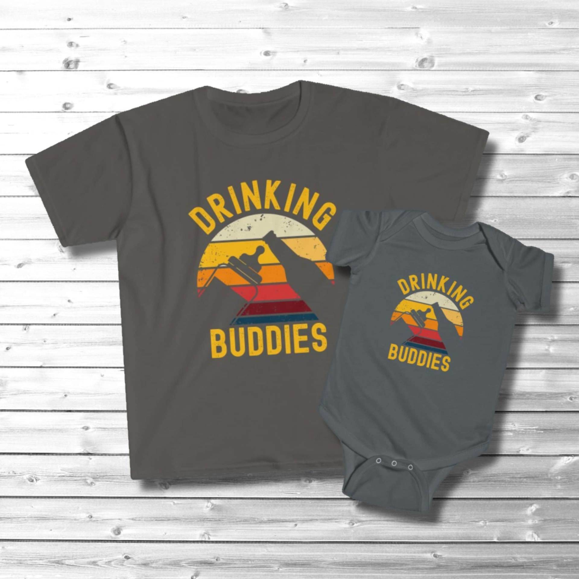 Onkel Neffe Passendes Shirt, "Drinking Buddies" Tshirt, Baby T Nichte Shirt Set, To Be, Geschenk von CornerThreeDesigns