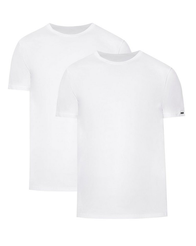 Cornette T-Shirt Herren T-Shirts mit U-Ausschnitt 2er Pack CR068 (1-tlg) von Cornette