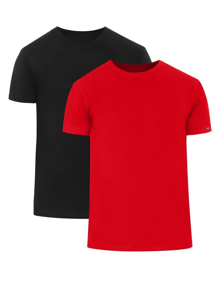 Cornette T-Shirt Herren T-Shirts mit U-Ausschnitt 2er Pack CR068 (1-tlg) von Cornette