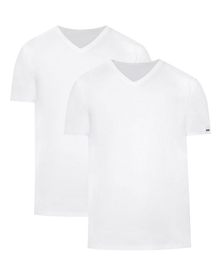 Cornette T-Shirt Herren T-Shirts mit V-Ausschnitt 2er Pack CR067 (1-tlg) von Cornette