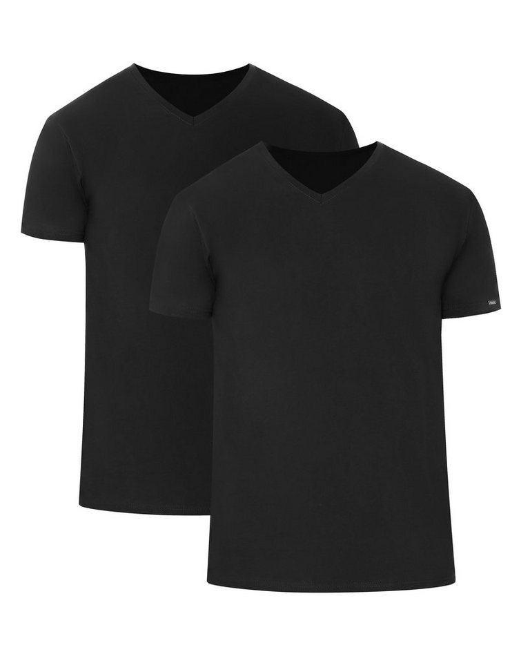 Cornette T-Shirt Herren T-Shirts mit V-Ausschnitt 2er Pack CR067 (1-tlg) von Cornette