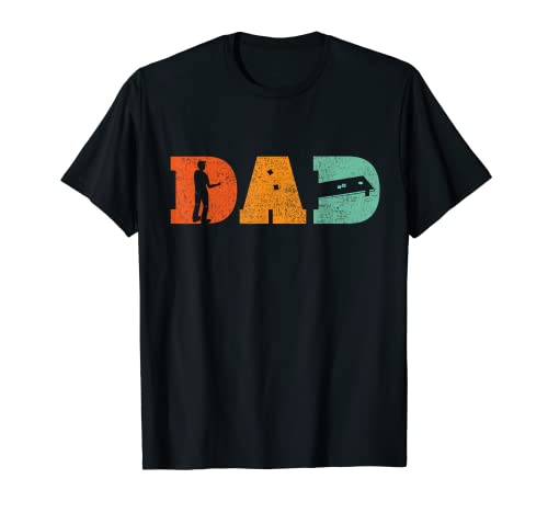 Cornhole Dad Shirt Retro Papa Vatertag Lustige Männer Vintage T-Shirt von Cornhole Dad Papa Father Men Retro Tees