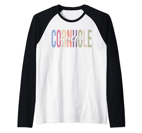 Cornhole Queen Cornhole Girl, weibliche Cornhole-Spielerin Raglan von Cornhole Queen Cornhole Girl Player Gifts