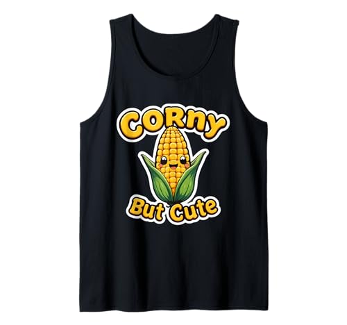 Corny But Cute Funny Girl Corn On The Cob Corncob Wortspiel Witz Tank Top von Corny But Cute Funny Girl Corn On The Cob Products