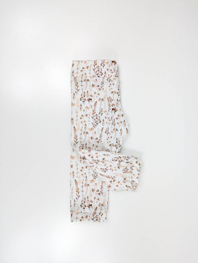 Leggins "Getrocknete Blumen" Für Babys Und Kinder, Babyleggins, Kinderleggins, Hose Babys, Jersey von CorocuHandmade