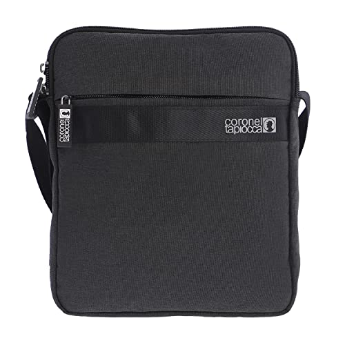 Coronel Tapiocca Herren Bolso Bandolera para Hombre Amancio Umhängetasche Schultertasche Tasche Messenger Bag Handtaschen-Umhangestachsche Handytasche, Schwarz von Coronel Tapiocca