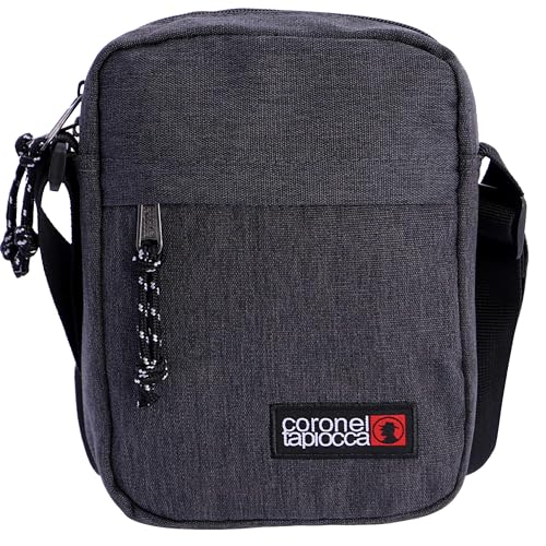 Coronel Tapiocca Herren Urban Shoulder Bag Herren Schultertaschen, Grau, 17.5 x 22 5.5 cm EU von Coronel Tapiocca