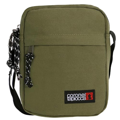 Coronel Tapiocca Herren Urban Umh ngetasche f r Herren Schultertasche Coronel Tapiocca Casual Taschen und Rei verschluss, Kaki, 17.5 x 22 5.5 cm EU von Coronel Tapiocca
