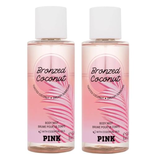 Parfümiertes Wasser Body Mist Neue Fraganzen Shimmer 250 ml (Pink Bronzed Coconut, 2 Stück) von CorpoeCapelli