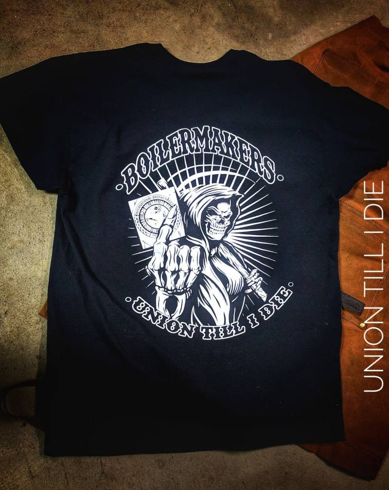 Union Boilermaker Sensenmann T Shirt Till I Sterbe von CorporateSelloutCo