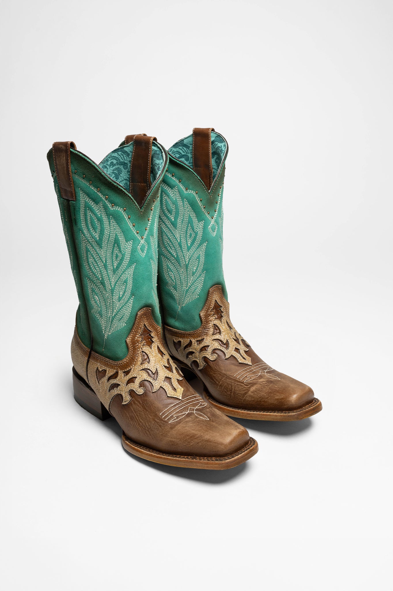 Corral Boots Z5131 Damen Braun Türkis von Corral Boots