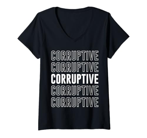 Damen Korruptiv T-Shirt mit V-Ausschnitt Damen Korruptiv T-Shirt mit V-Ausschnitt von Corruptive Apparel