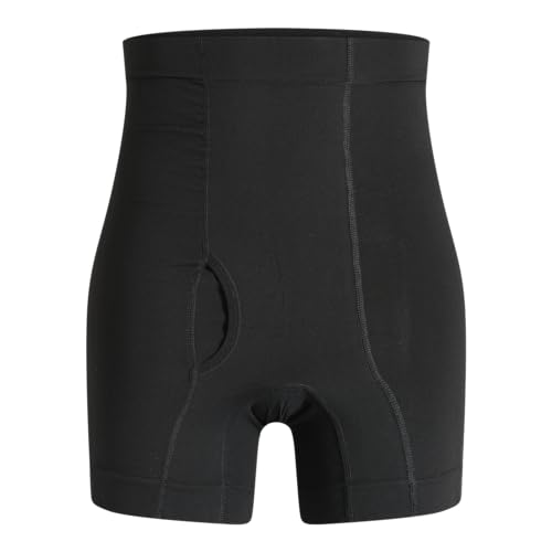 Corsinel Regular Stützwäsche hohe Herren-Boxershorts für Stoma & Hernien │ diskrete Männer-Unterhose, mittlere Stützwirkung │Nahtloses Stretchmaterial für optimalen Sitz & sichere Fixierung, schwarz M von Corsinel