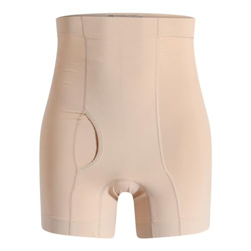 Corsinel Regular Stützwäsche hohe Herren-Boxershorts für Stoma & Hernien │ diskrete Männer-Unterhose, mittlere Stützwirkung │Nahtloses Stretchmaterial für optimalen Sitz & sichere Fixierung, beige 2XL von Corsinel