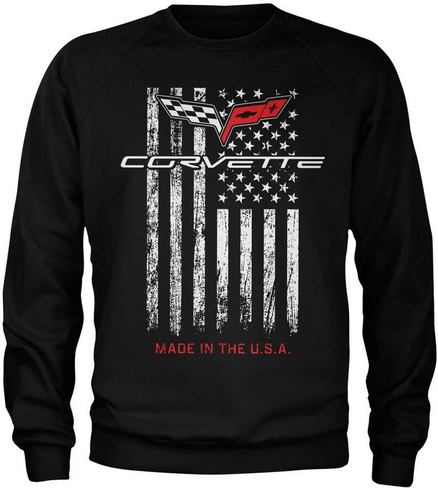 Corvette Rundhalspullover Made In The Usa Sweatshirt von Corvette