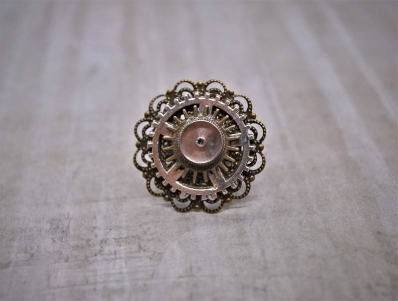 steampunk Ring Mit Zahnrädern, Größenverstellbar von CorvusLuna