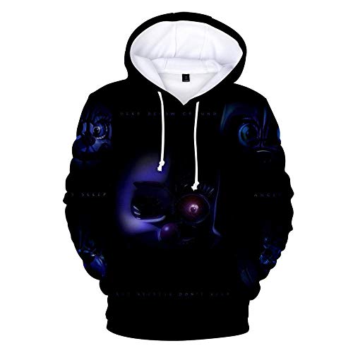 Cos-Animefly 3D Five Nights at Freddy Cosplay Cartoon FNAF Hoodie Herren Jungen Mädchen Kostüm Pullover Kapuzenpullover, Stil 14, Large von Cos-Animefly