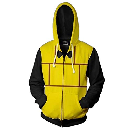 Bill Cipher Hoodie Cartoon Cosplay Kostüm 3D Jacke Mode Sweatshirt Mantel Unsiex Adults Sweater 2XL von CosIdol