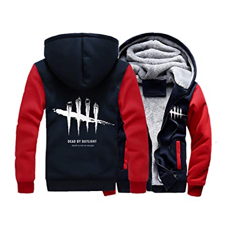 CosIdol Herren Kapuzenpullover Dead by Daylight Hoodie Jacke Winter Dicken Kostüm Plus Samt Sweatshirt Warme Mantel Kleidung 4XL von CosIdol