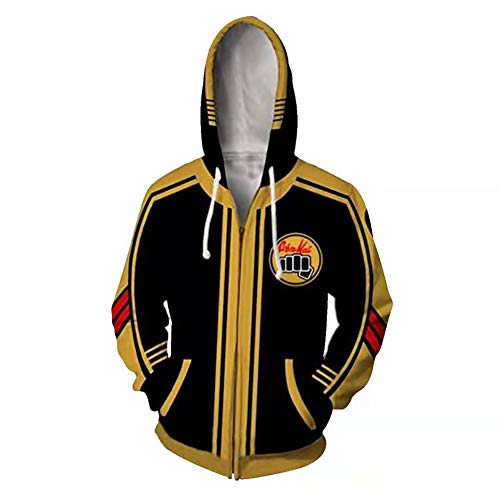 Karate Kid Hoodie Cobra Kai Kapuzenpullover Herren 3D Druck Grafisches Pullover Langarm Sweatshirt Mit Taschen S von CosIdol